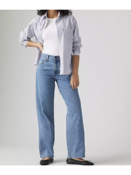 Levi's Denim - New Levi's Premium 26x30 Baggy Dad Women's Jeans Own It Stone - Medium Wash